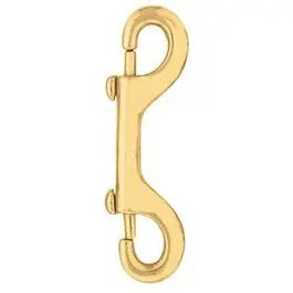 Livestock Hardware, #163 Double Snap, Brass, 4-1/2-In. 1