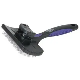 Livestock Self-Cleaning Slicker Brush, 4-In. 1