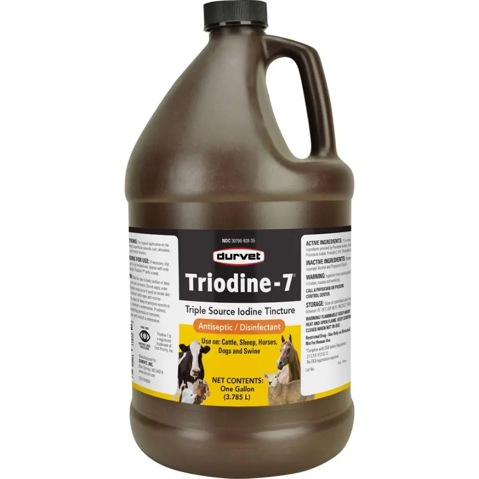 Durvet Triodine-7 Iodine Antiseptic Disinfectant 1
