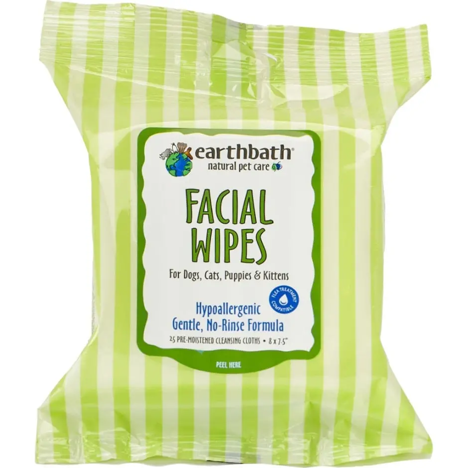 Earthbath Hypoallergenic Facial Wipes 1