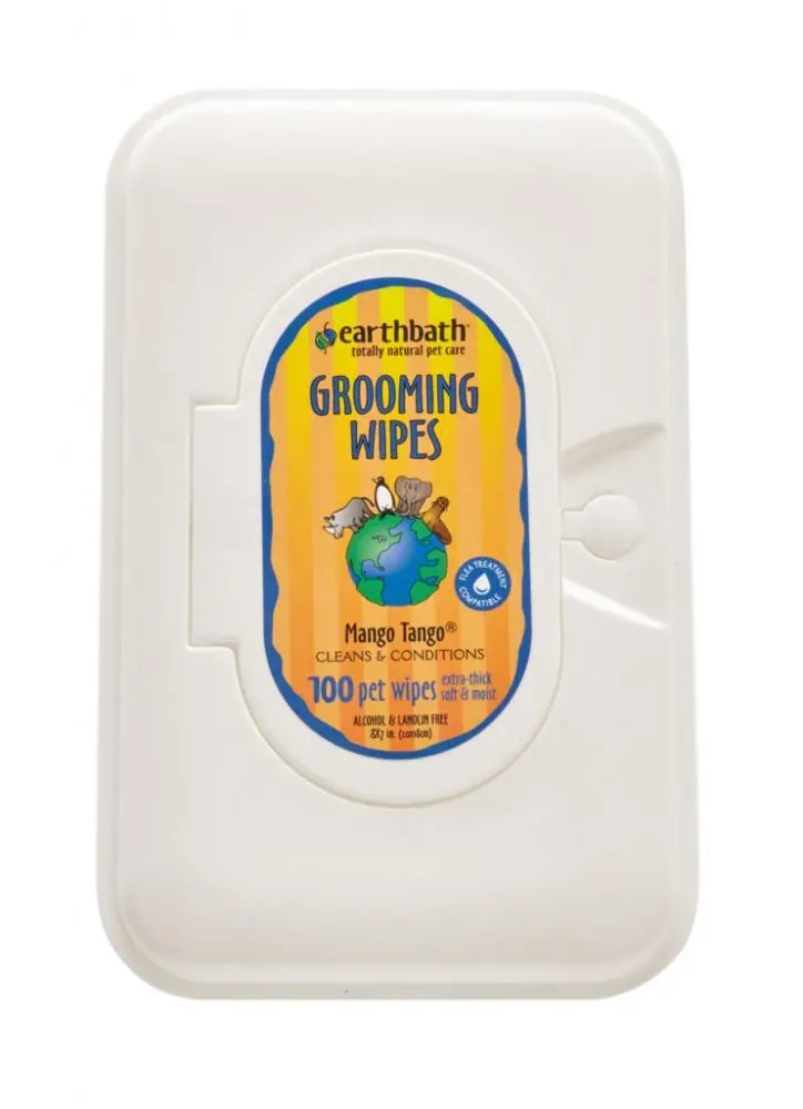 Earthbath Mango Tango Grooming Wipes For Dogs & Cats 1