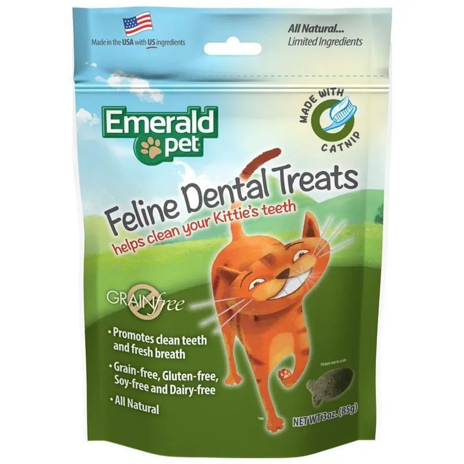 Emerald Pet Dental Grain Free Catnip Treats For Cats 1