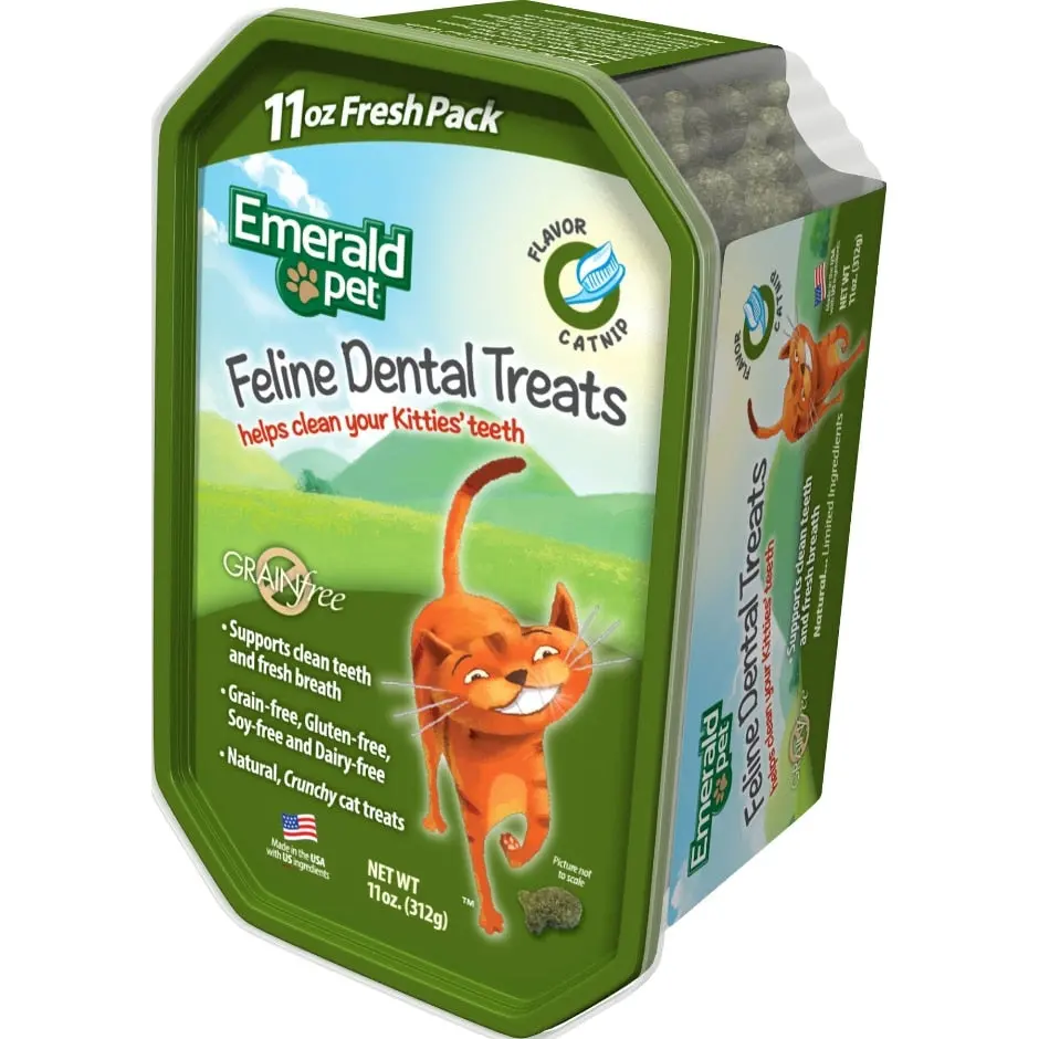 Emerald Pet Dental Grain Free Catnip Treats For Cats 2