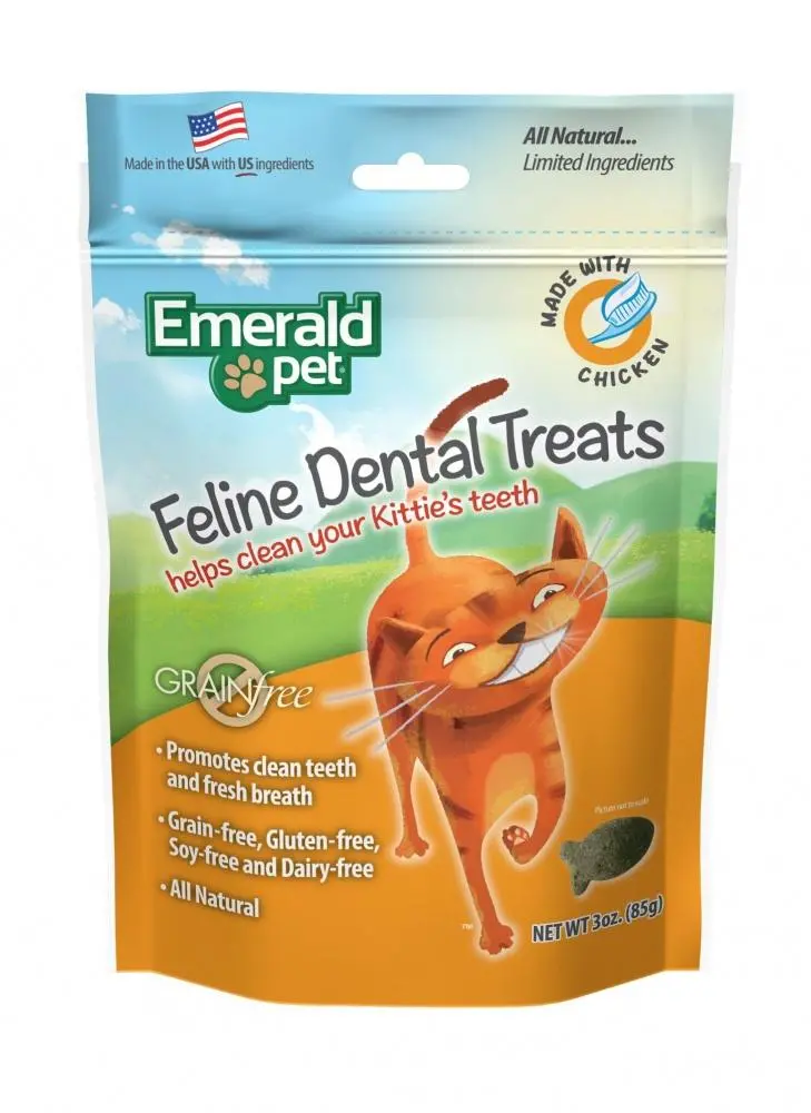 Emerald Pet Dental Treats Chicken Flavor For Cats 1