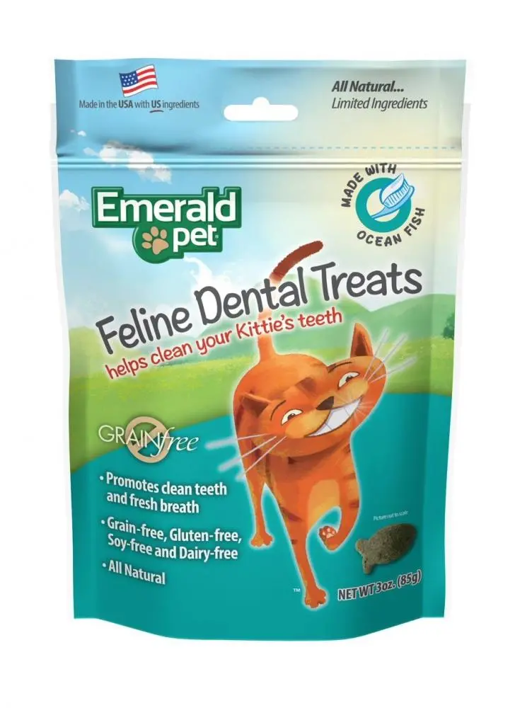 Emerald Pet Dental Treats Ocean Fish Flavor For Cats 1