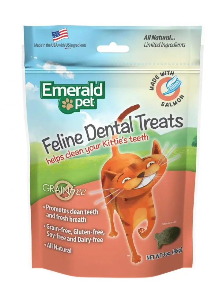 Emerald Pet Dental Treats Salmon Flavor For Cats 1