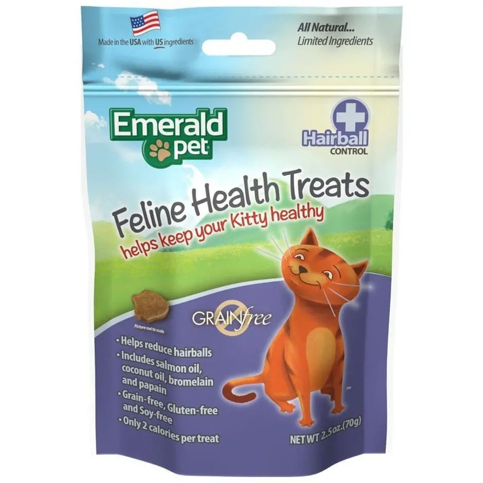Emerald Pet Feline Chicken Treats Hairball Formula 1