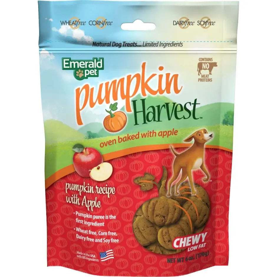 Emerald Pet Pumpkin Harvest Chewy Dog Treats 1