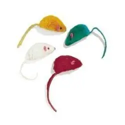 Ethical Pet Fur Mice-Cat Toys (Assorted Colors) 1