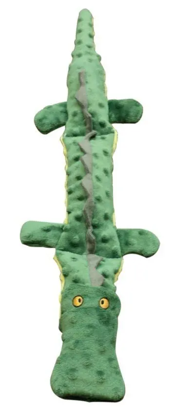 Ethical Pet Skineeez Extreme Triple Squeak Crocodile Dog Toy 1