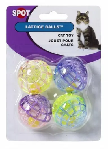 Ethical Pet Spot Lattice Ball With Bell Cat Toy 1