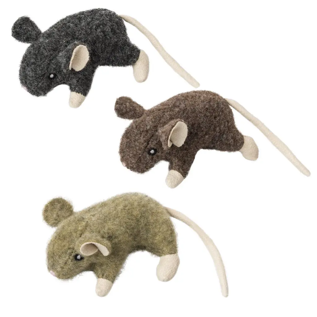 Ethical Products Cat Wool Mouse Willie With Catnip Assorted Cat Toy 1