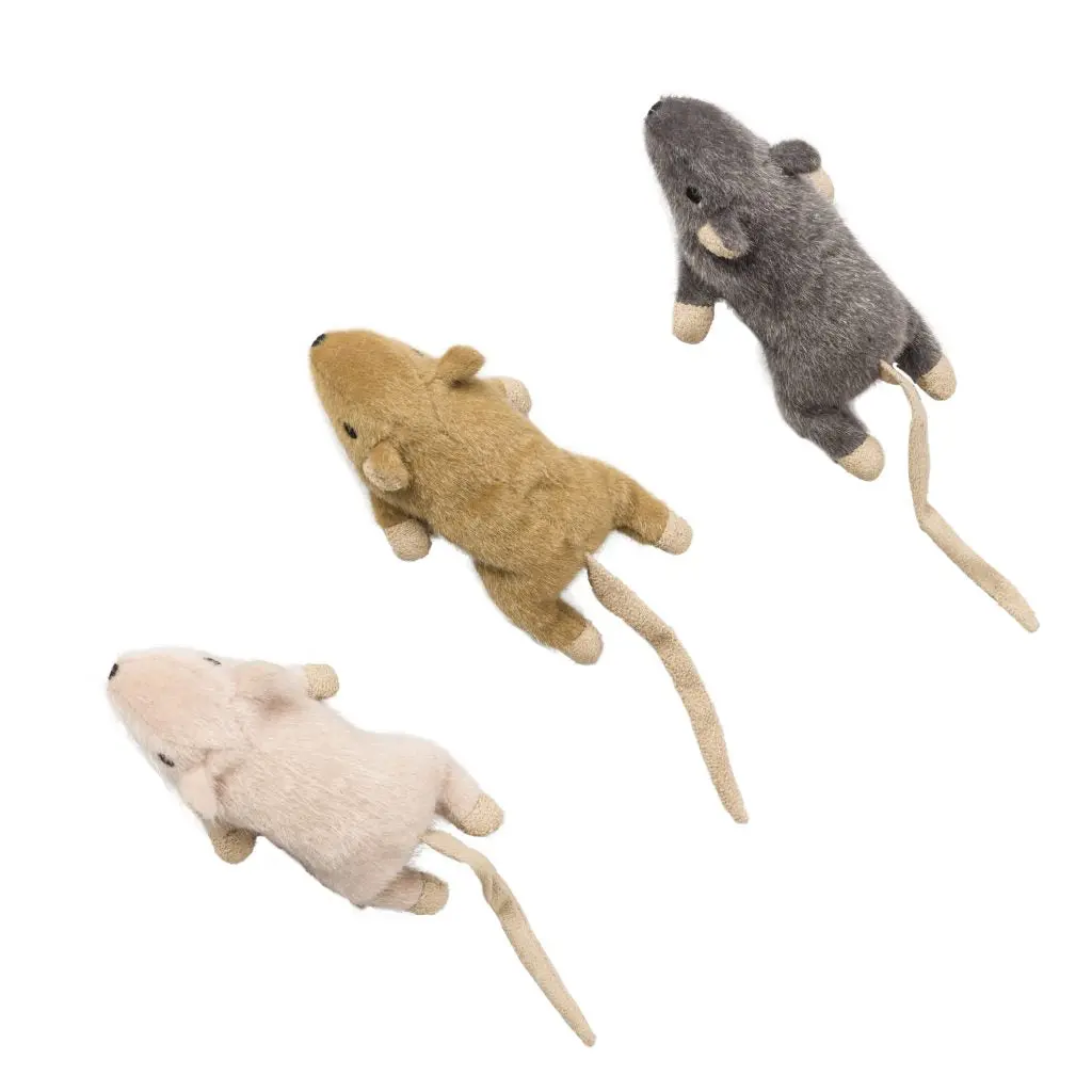 Ethical Products Flat Mouse Franki With Nip Assorted Cat Toy 1