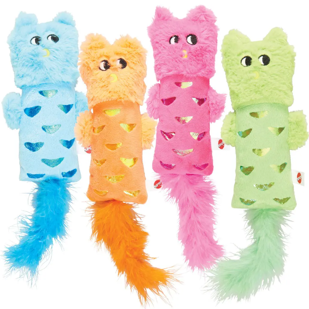 Ethical Products Hug N Kick Shimmer Glimmer Cat Toy- Assorted 1