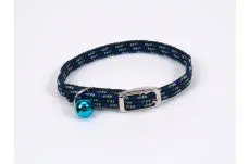 Coastal Li'l Pals Elasticized Safety Kitten Collar Refl Threads Black 5/16X8in 1