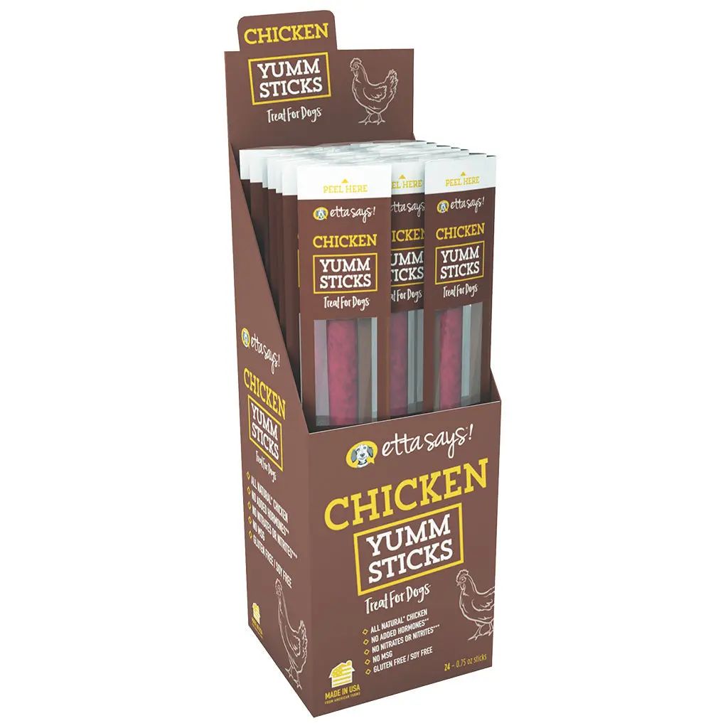 Etta Says! Yum Sticks Chicken Dog Treat 1