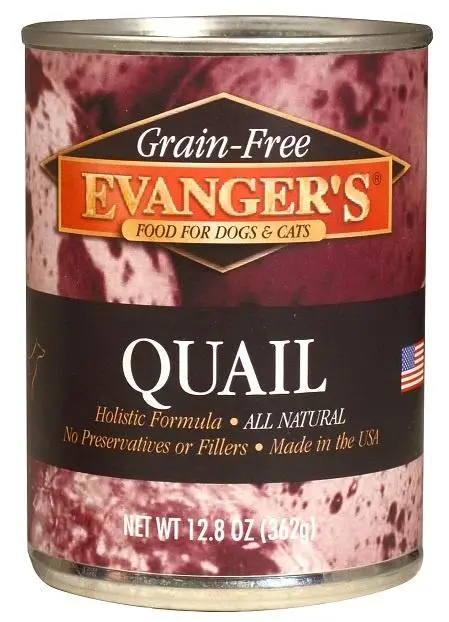Evanger's Grain Free Quail Canned Food For Dogs And Cats 1