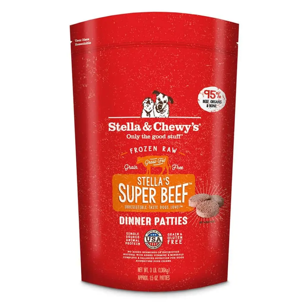 Stella & Chewy's Stella's Super Beef Grain Free Dinner Patties Frozen Raw Dog Food 2
