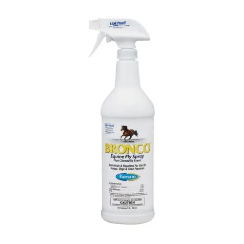 Farnam Bronco Equine Fly Repellent Spray for Outdoor Use