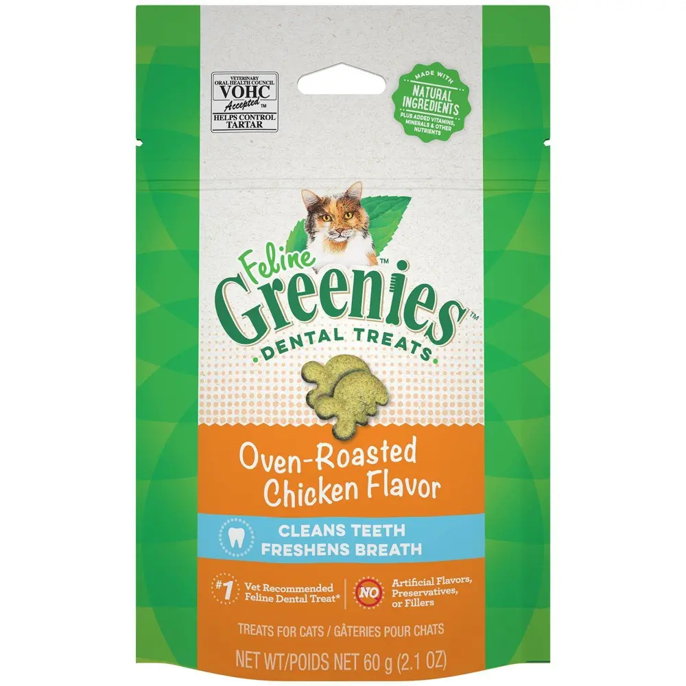 Feline Greenies™ Dental Treats Oven Roasted Chicken Flavor 1