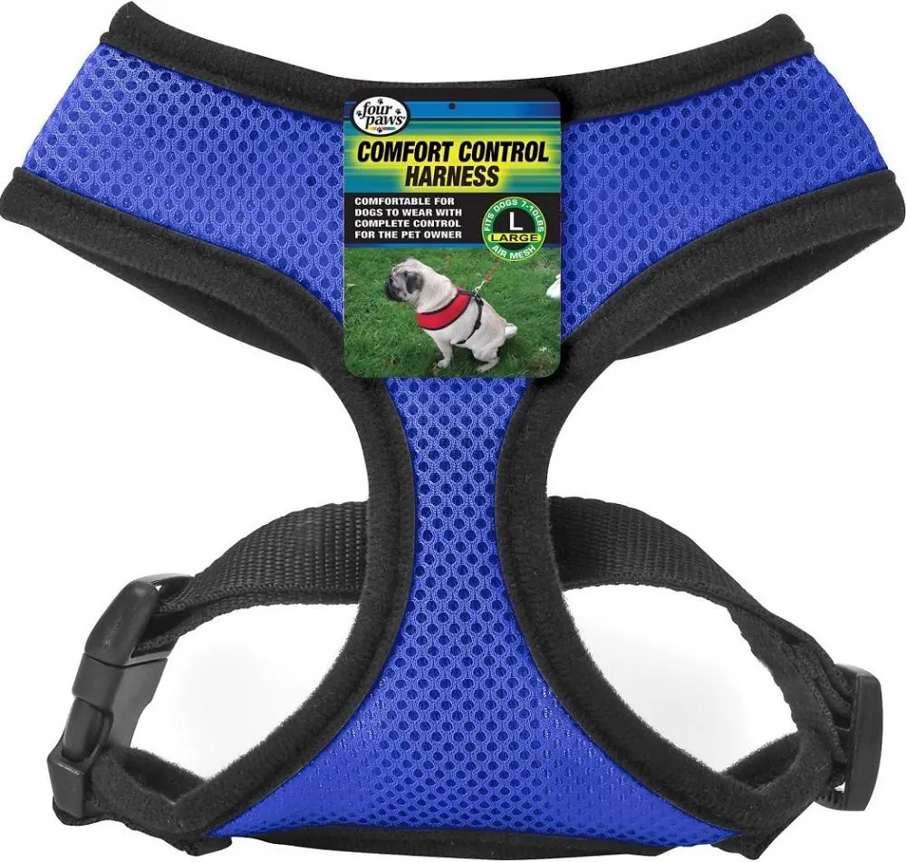 Four Paws Blue Comfort Control Dog Harness 1