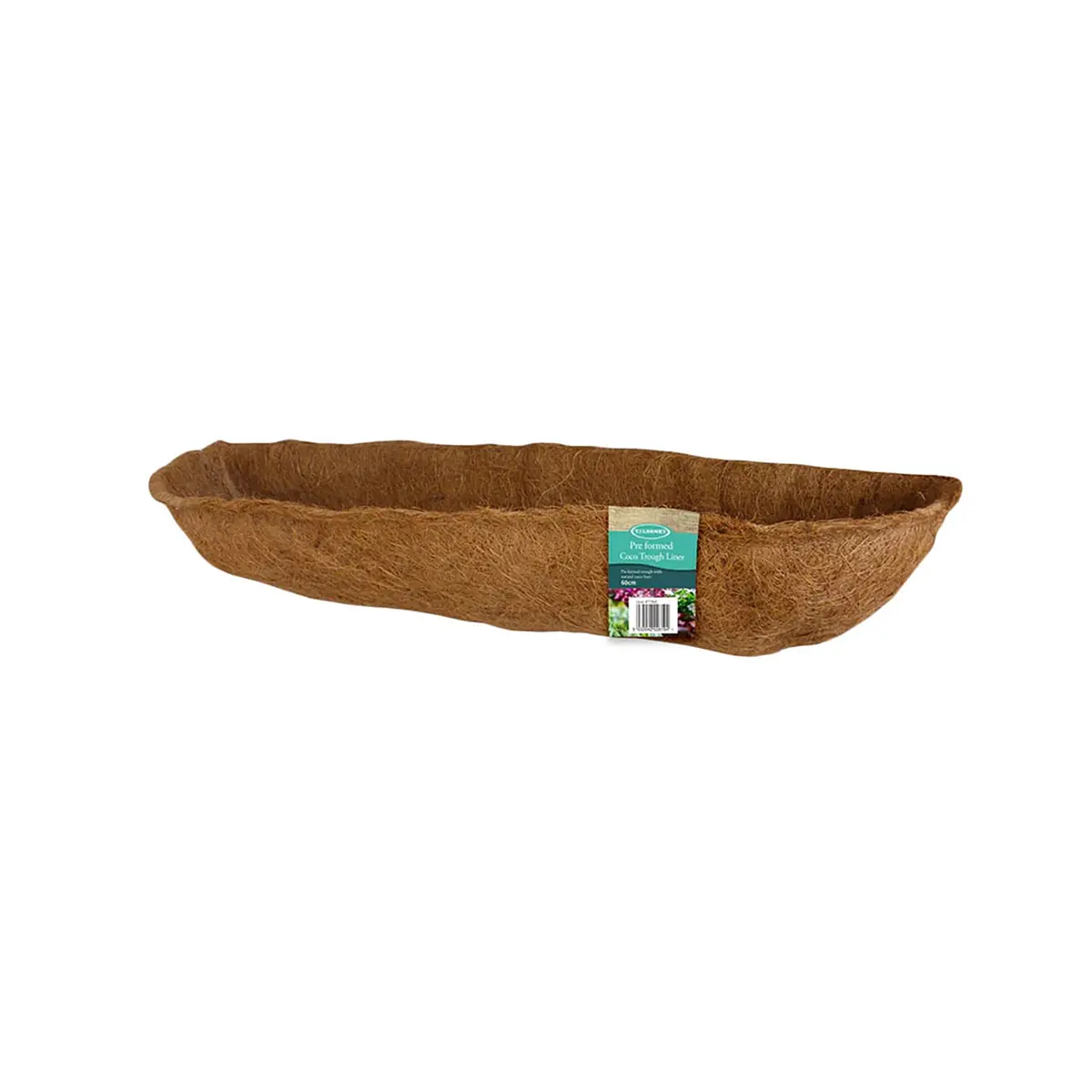 30" Preformed Coco Trough Liner 1