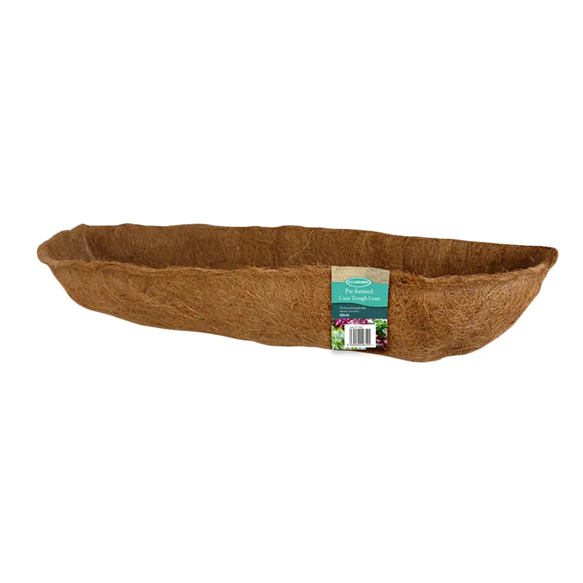 36" Preformed Coco Trough Liner 1