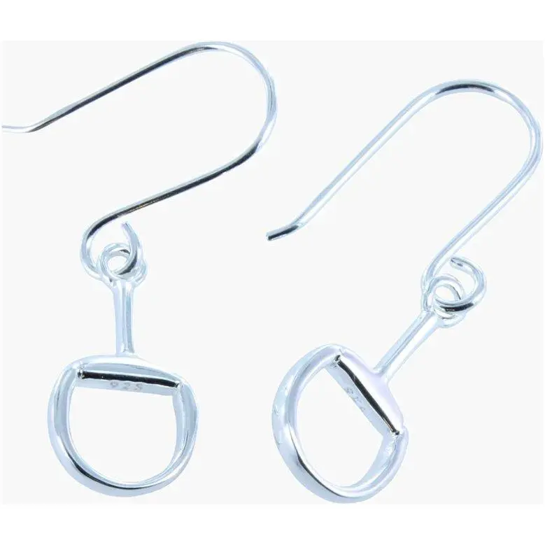 Reeves And Reeves Sterling Silver Snaffle Bit Drop Earrings 1