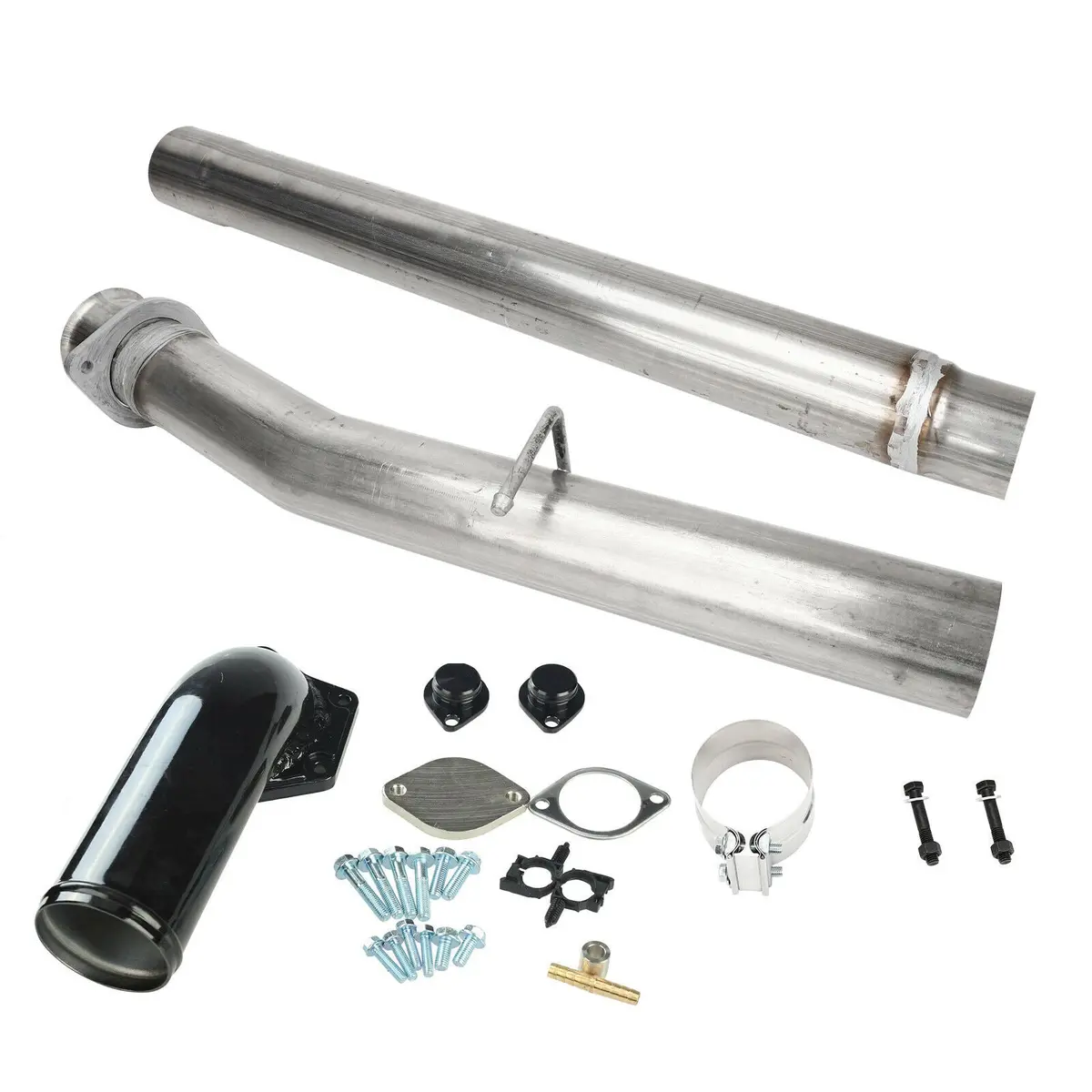 6.4 Powerstroke 4 Inch Cat Dpf Delete Pipe Egr Delete Kit For 6.4L Power Stroke Ford F250 F350 F350 F450 F550 2008-2010 1