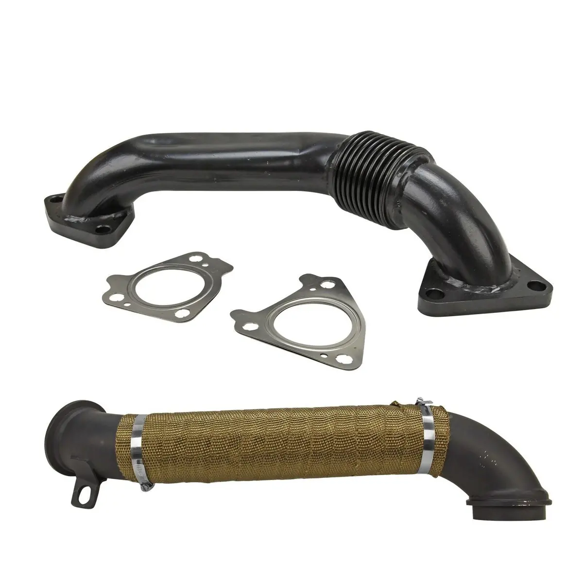 3 Inch Turbo Downpipe&Passenger Side Up-Pipe For Lly Lbz Lmm Lml 6.6L Duramax 2001-2016 Gmc Sierra Silverado 2500 3500 Hd 6.6L V8 Diesel 1
