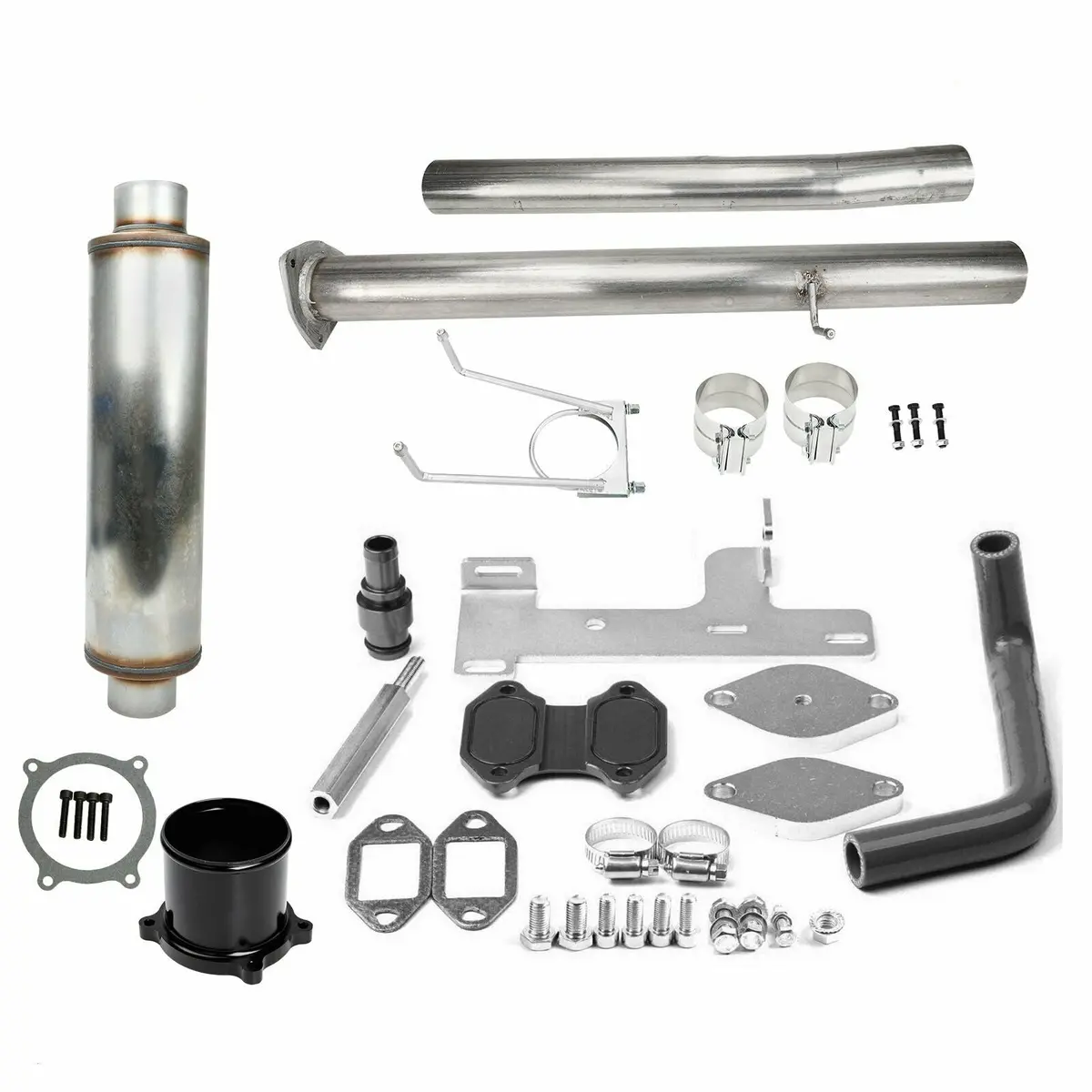 4"Dpf Egr Def Muffler Delete Pipe Kit For 2010-2014 6.7L Cummins Dodge Ram 2500 3500 1
