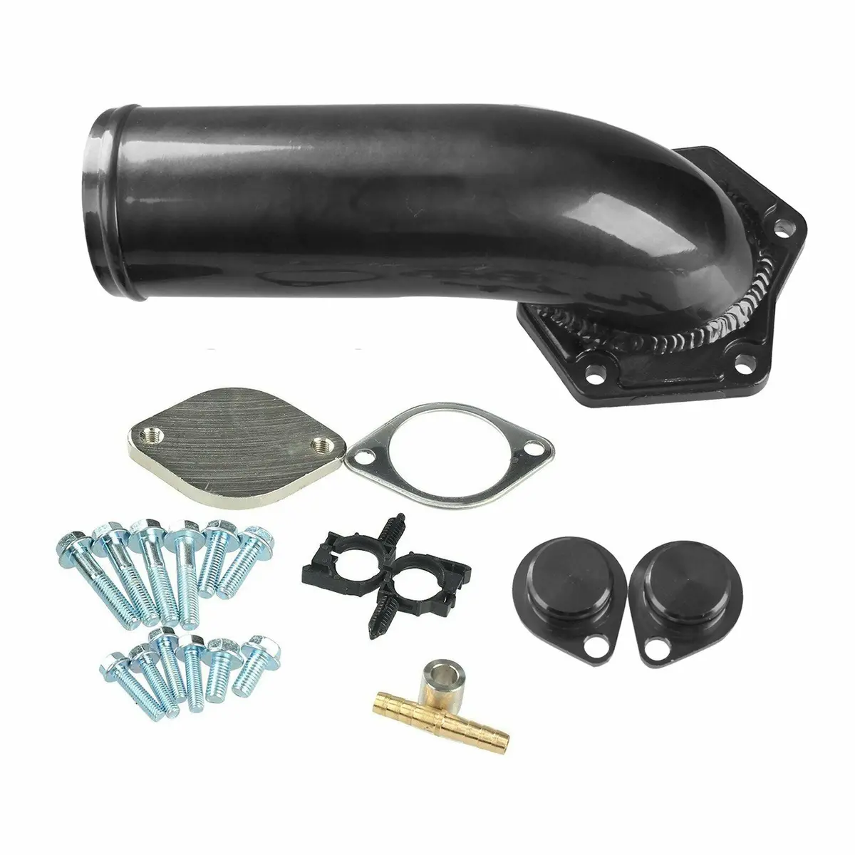 Egr Valve Delete Kit 6.4 Powerstroke Diesel With Intake Elbow For 2008-2010 Ford F250 350 450 550 6.4L Powerstroke Diesel 1