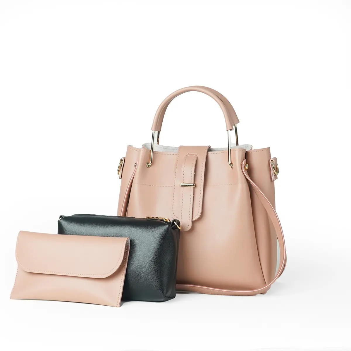 Emerald Set Of 3 Bag Peach 1