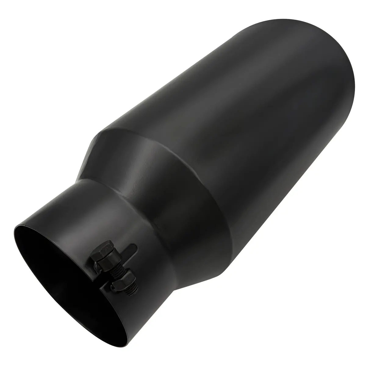 Seguler Diesel Exhaust Tip 5" Inlet 7" Outlet 15" Long Black Stainless Steel Bolt On 1