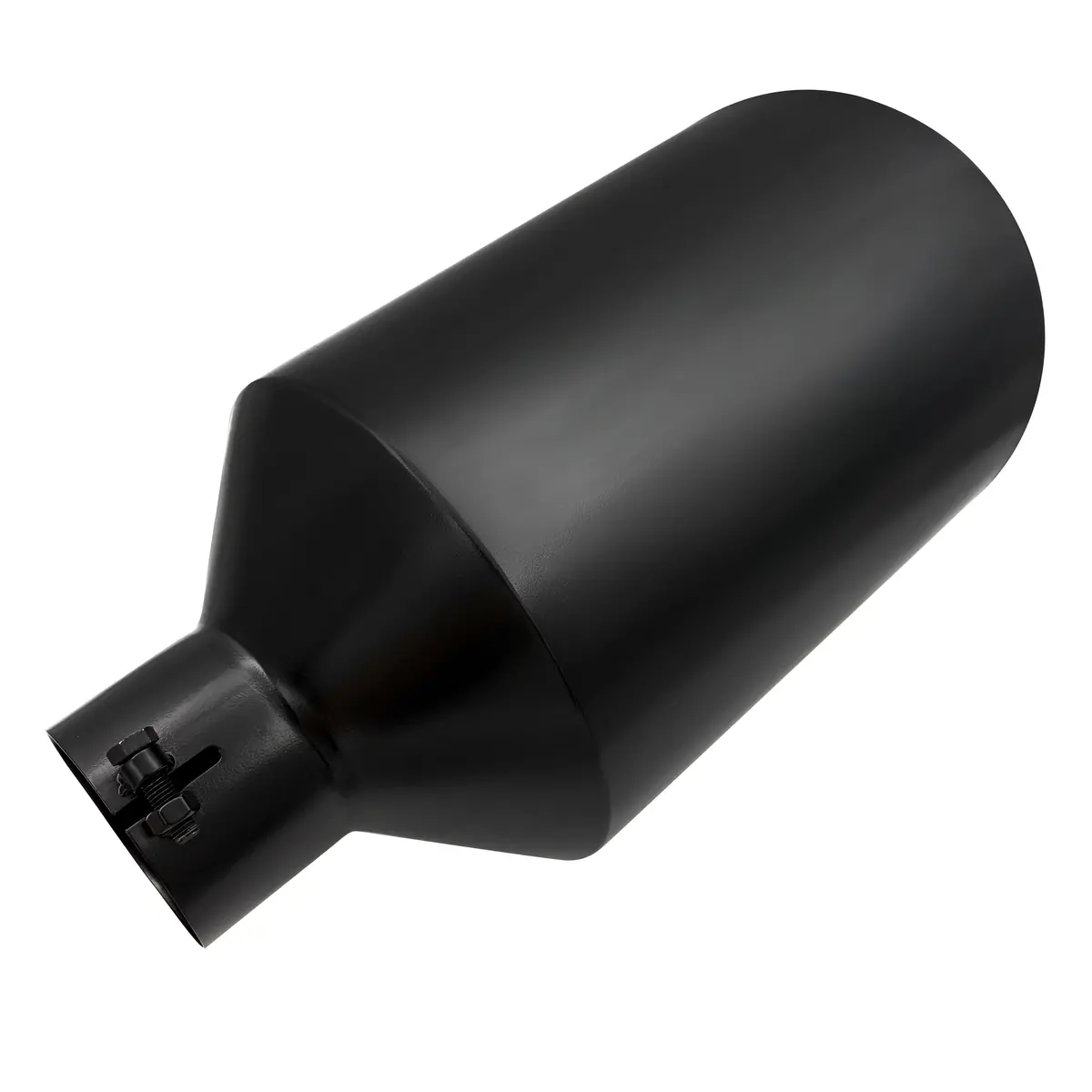 Seguler Diesel Exhaust Tip 4" Inlet 10" Outlet 18" Long Black Stainless Steel Bolt On 1