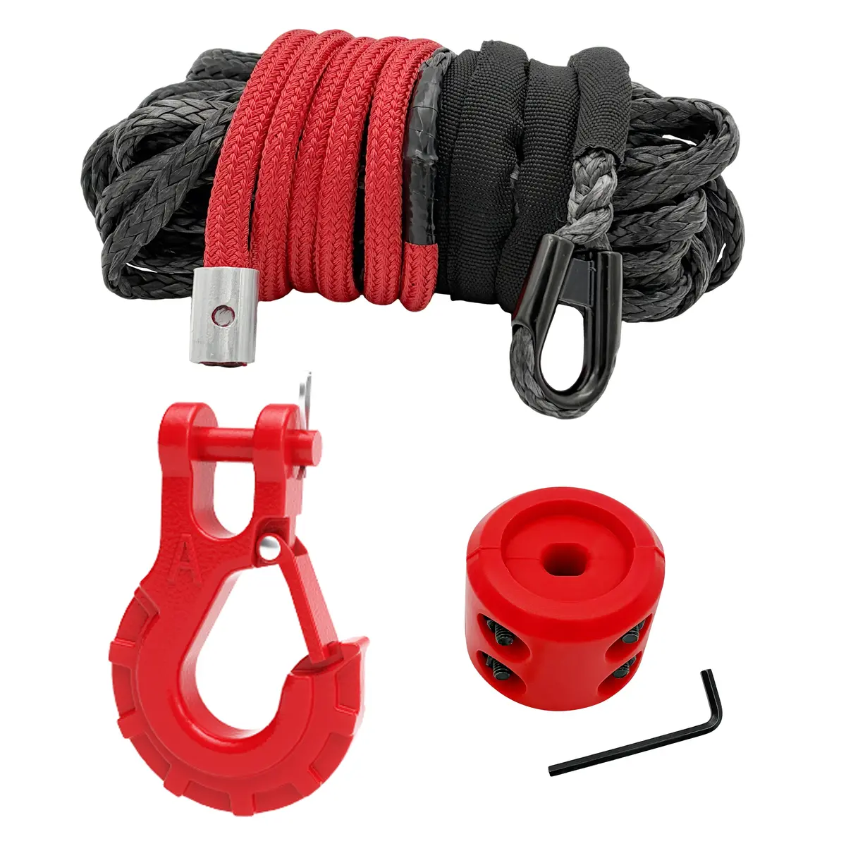 Seguler Winch Essentials Bundle Synthetic Line Hook & Dampener Kit 1