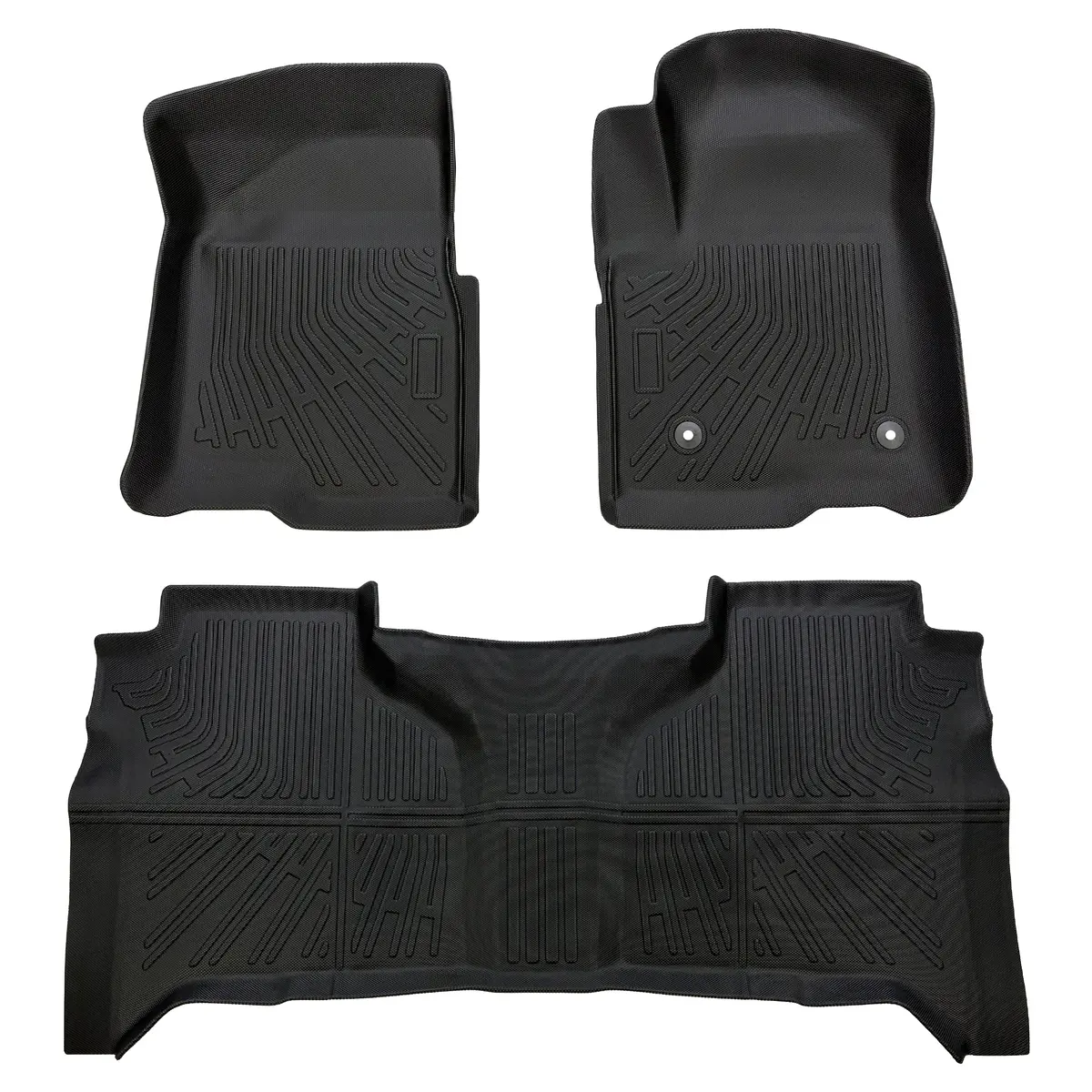 Seguler All-Weather Tpe Floor Mats 2019-2025 Silverado Sierra 1500 New Double Cab 1