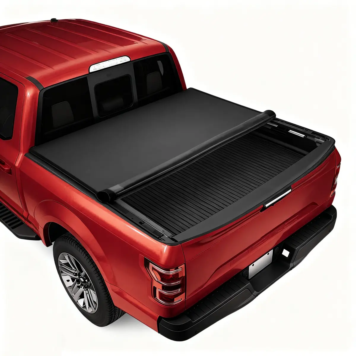 Seguler 5.8Ft Soft Roll Up Tonneau Cover Bed For 2007-2013 Chevy Silverado Sierra 1