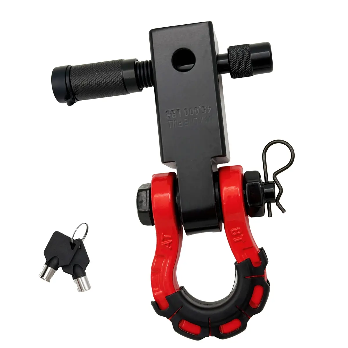 Seguler Heavy Duty 2" Receiver Hitch With 3/4" D-Ring 5/8" Lock Pin 70,000 Lbs Break Strength 1