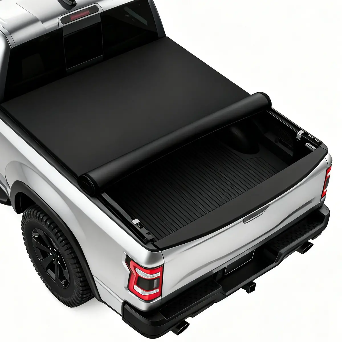 Seguler 6.4Ft Soft Roll-Up Tonneau Cove Bed For 2019-2025 Dodge Ram 1500 New Body 1