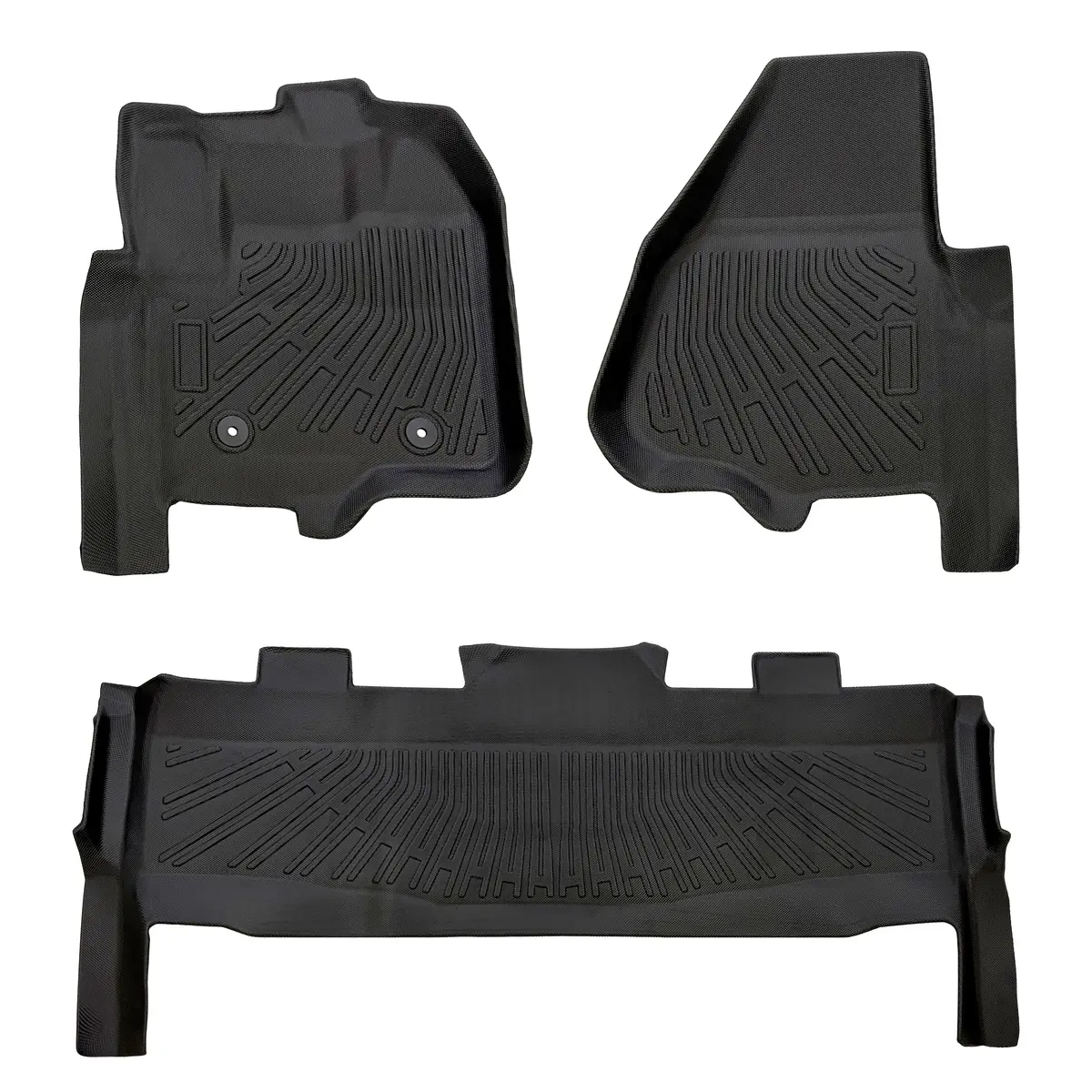 Seguler All-Weather Tpe Floor Mats For 2012-2016 Ford F250 F350 F450 Supercrew Cab 1