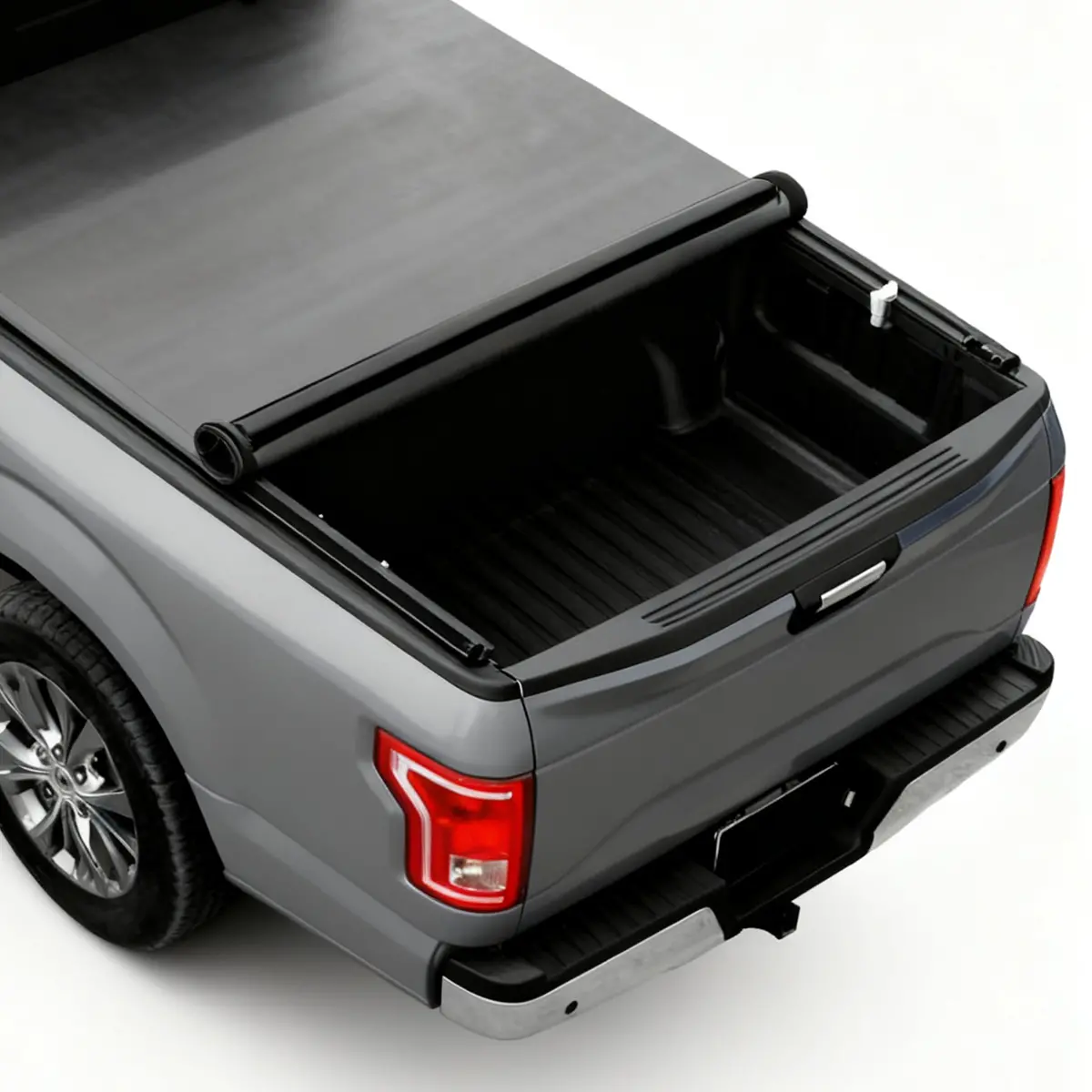 Seguler 6.5Ft Soft Roll Up Tonneau Cover Truck Bed For 2004-2014 Ford F150 1