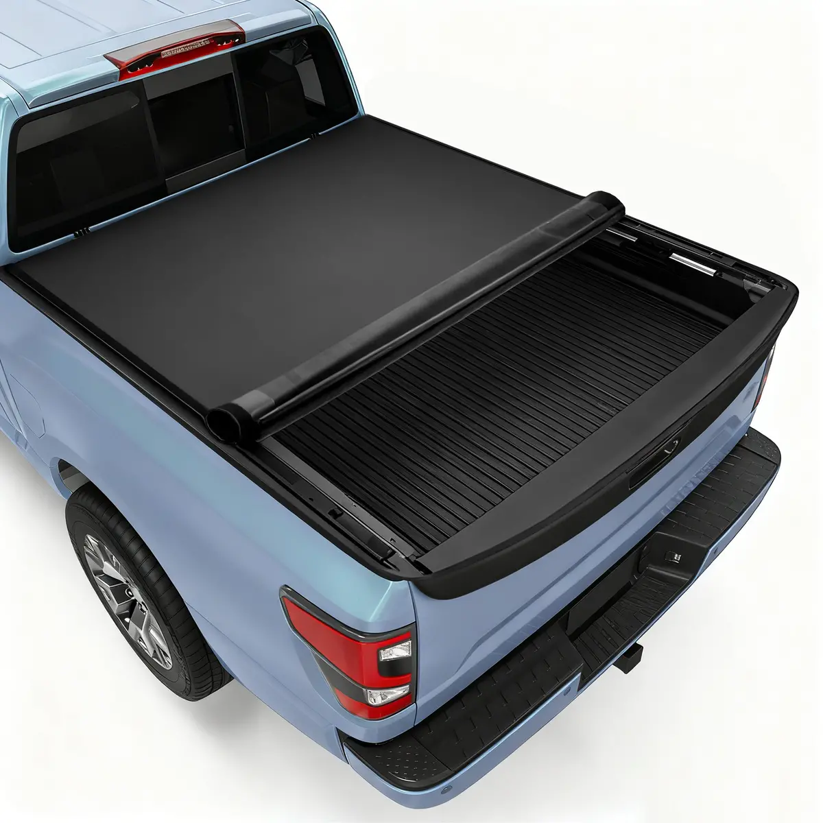 Seguler 5.8Ft Soft Roll Up Tonneau Cover Bed For 2014-2018 Chevy Silverado Sierra 1