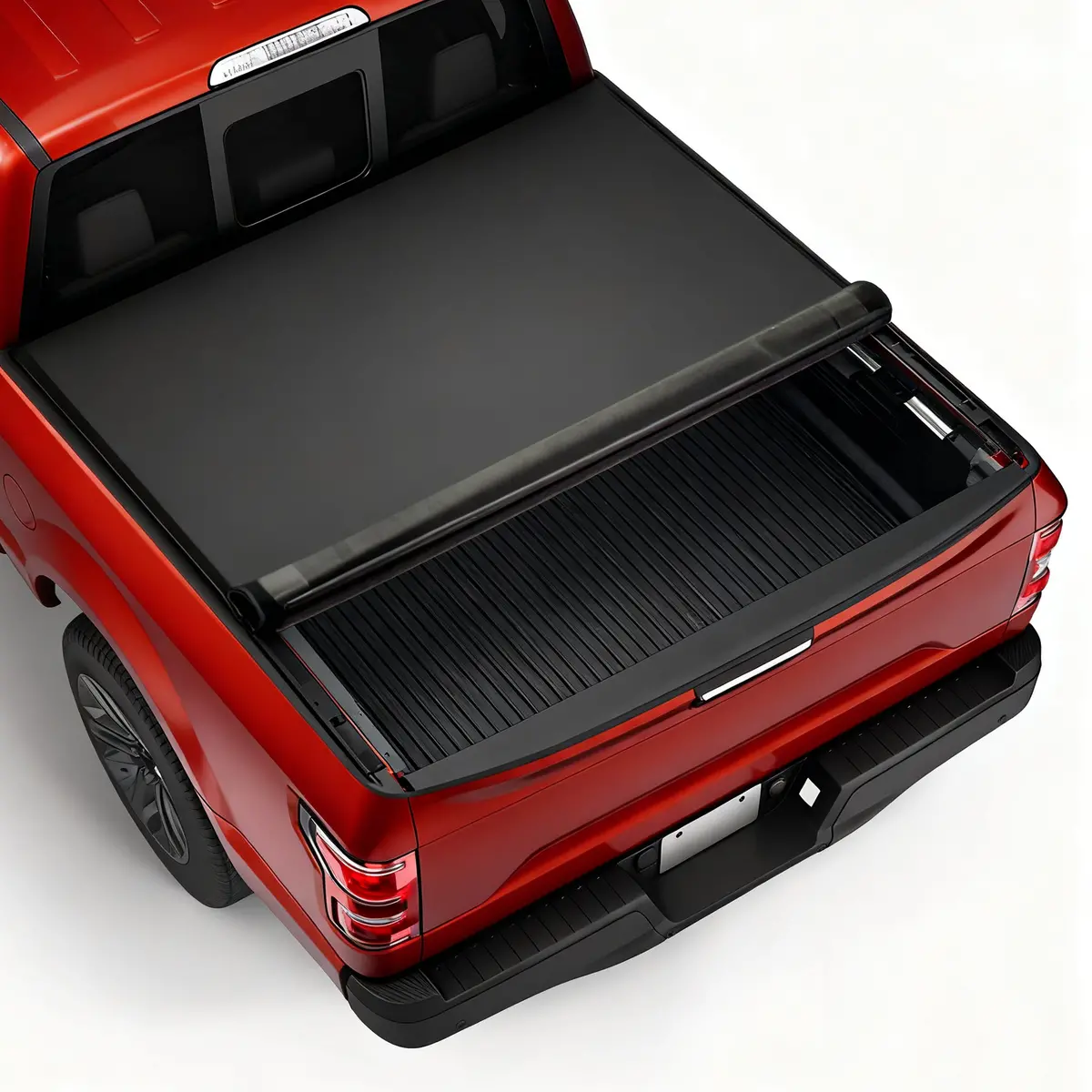 Seguler 6.5Ft Soft Roll Up Tonneau Cover Truck Bed For 2015-2025 Ford F150 1