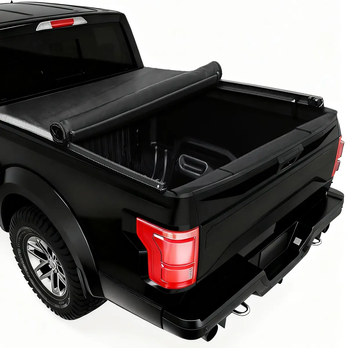 Seguler 6.8Ft Soft Roll Up Tonneau Cover Truck Bed For 2017-2025 Ford F250 F350 1