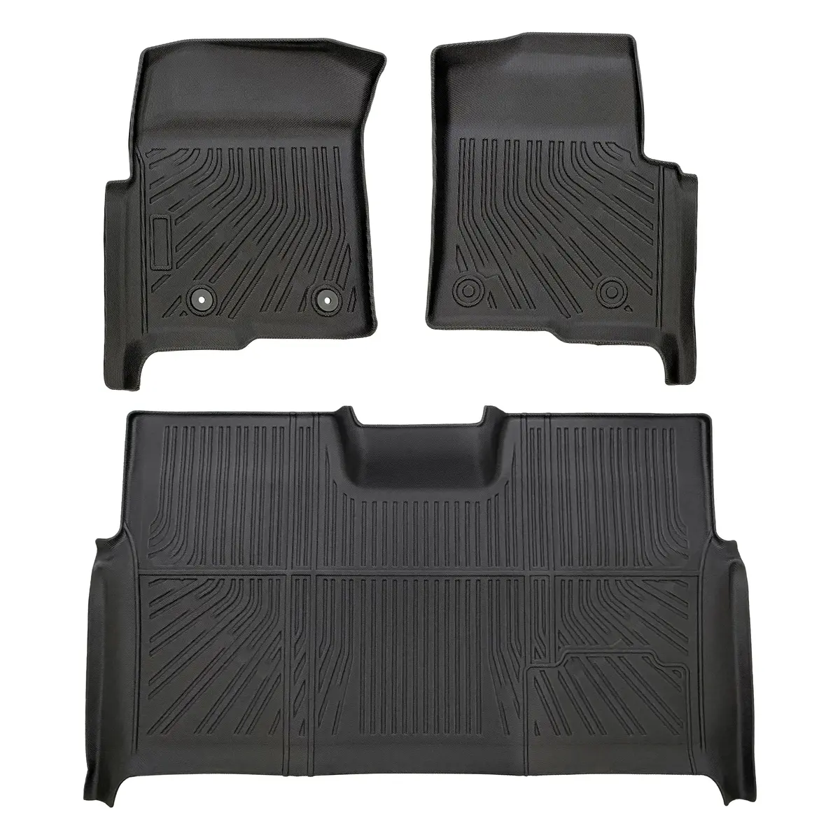 Seguler All-Weather Tpe Floor Mats For 2010-2014 Ford F150 Supercrew Cab 1