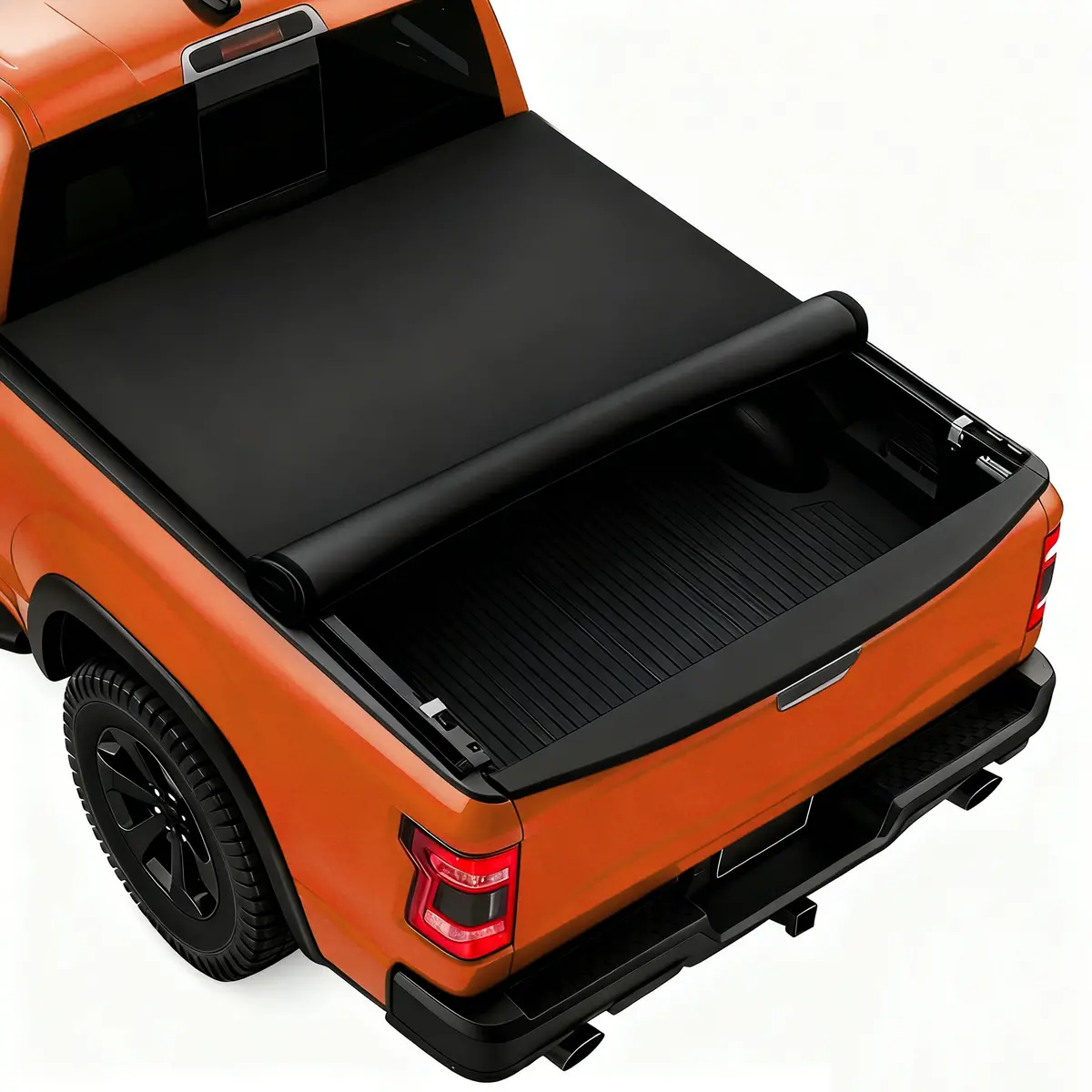 Seguler 8Ft Soft Roll Up Tonneau Cover Bed For 2007-2013 Chevy Silverado Sierra 1