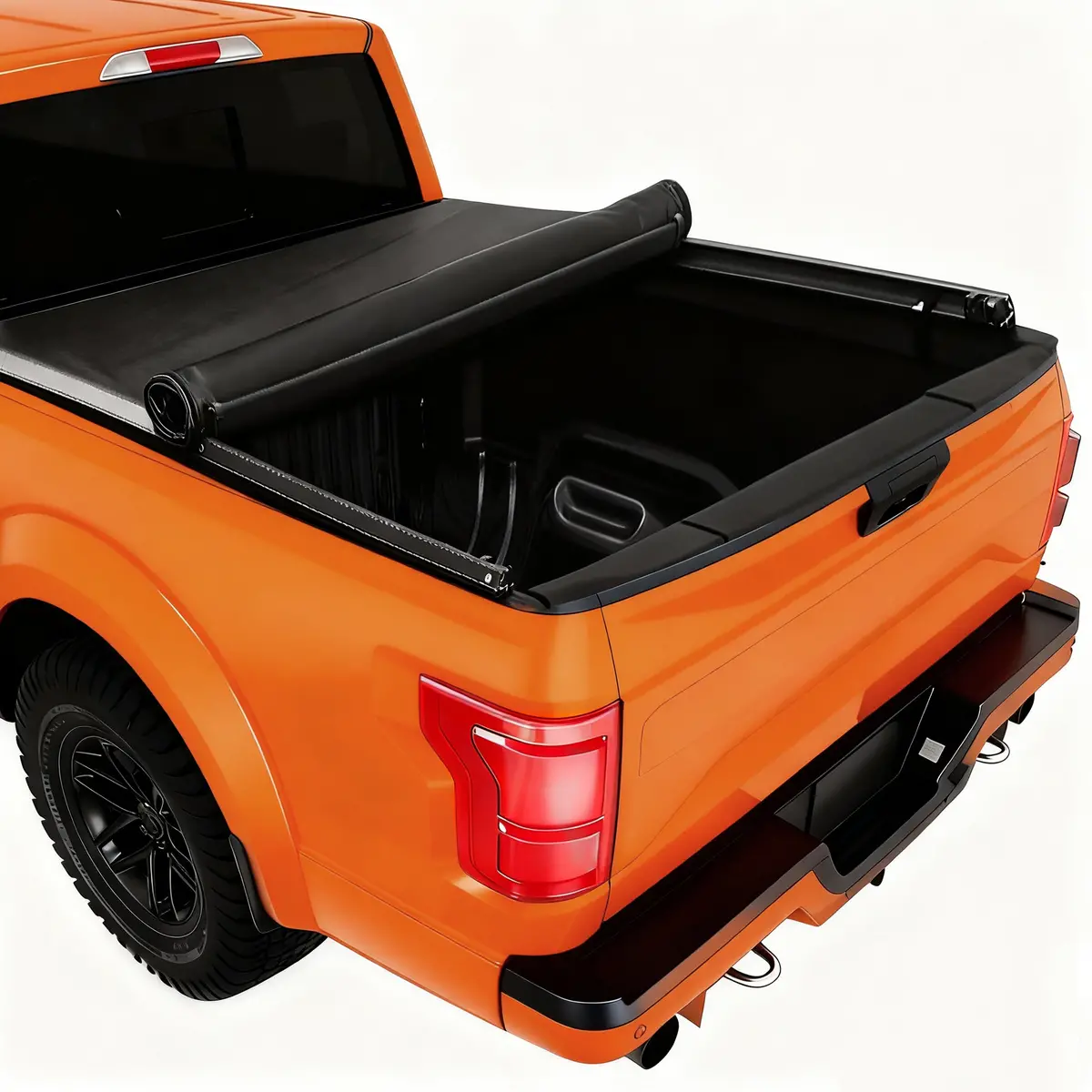 Seguler 8Ft Soft Roll Up Tonneau Cover Bed For 2017-2025 Ford F250 F350 Super Duty 1