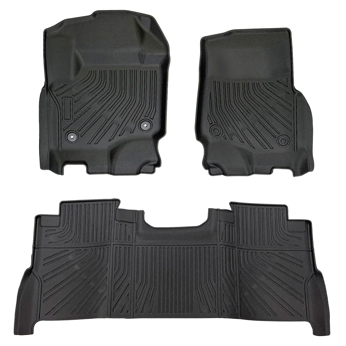 Seguler All-Weather Tpe Floor Mats 2017-2025 Ford F250 F350 F450 Supercrew Cab 1