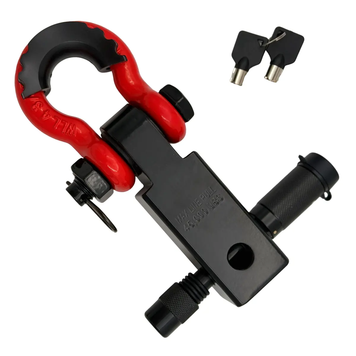 Seguler 2" Shackle Hitch 38,500 Lbs Break Strength With 3/4" D-Ring & 5/8" Lock Pin 1